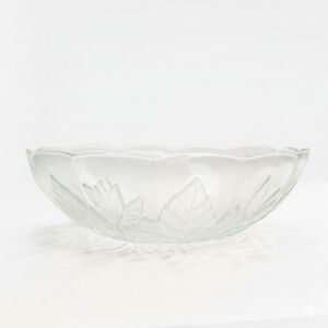 Vintage Pasari Indonesia Livia Frosted Rose Glass Bowl